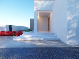 Modern House on the GroundFloor Low-poly 3D Model