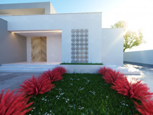 Modern House on the GroundFloor Low-poly 3D 모델