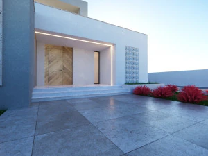 Modern House on the GroundFloor Low-poly 3D Model