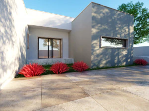 Modern House on the GroundFloor Low-poly 3D Model