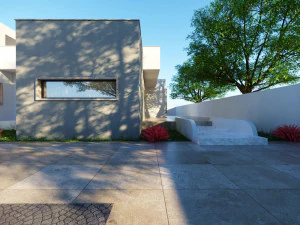 Modern House on the GroundFloor Low-poly 3D Model