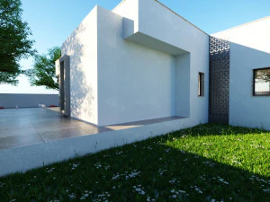 Modern House on the GroundFloor Low-poly 3D Model
