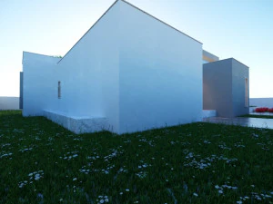 Modern House on the GroundFloor Low-poly 3D Model