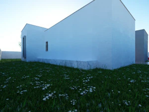 Modern House on the GroundFloor Low-poly 3D Model