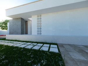 Modern Small Home Low-poly 3D-Modell