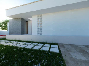 Modern K&uuml;&ccedil;&uuml;k Ev D&uuml;ş&uuml;k Poli 3D Model