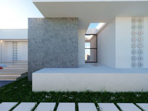 Modern K&uuml;&ccedil;&uuml;k Ev D&uuml;ş&uuml;k Poli 3D Model