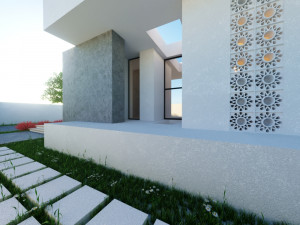 Modern Small Home Low-poly 3D-Modell