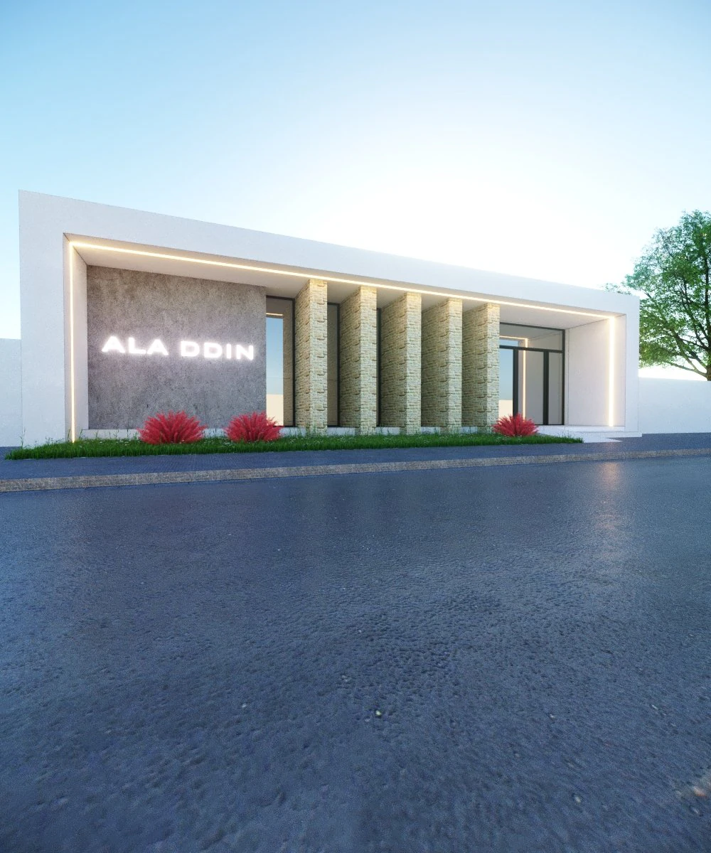 Modern clinic Low-poly 3D Model .c4d .max .obj .3ds .fbx .stl .blend 