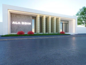 Nowoczesna klinika Low-poly Model 3D