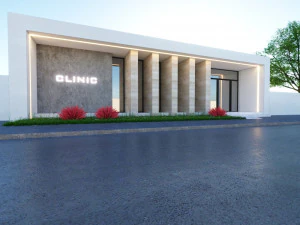 Modern clinic Low-poly 3D Model