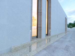 Modern mosque Low-poly 3D Model