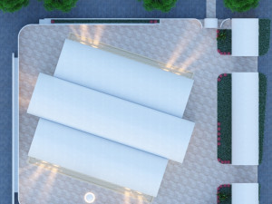 Modern mosque Low-poly 3D Model