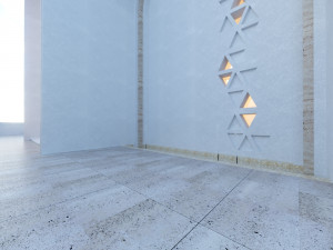 Modern mosque Low-poly 3D Model
