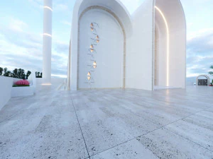 Modern mosque Low-poly 3D Model
