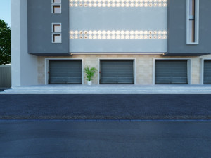 Residential commercial building Low-poly Modelo 3D