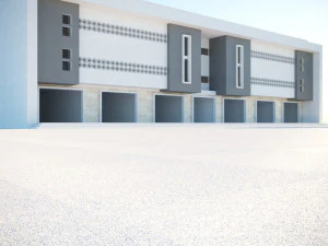 Residential commercial building Low-poly 3D Model