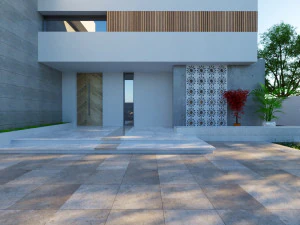 Modern villa Low-poly 3D Model