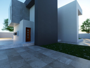 Modern villa Low-poly 3D Модель