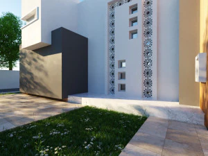 Modern villa Low-poly 3D Model