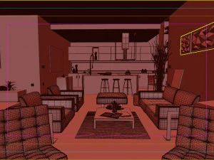 Italian interior design 3D Model