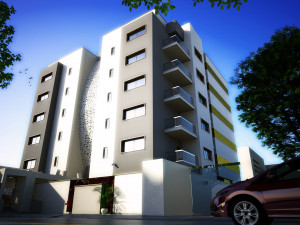 Multi-storey residential building 3D Model