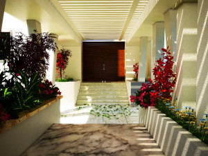 Multi-storey residential building Modello 3D