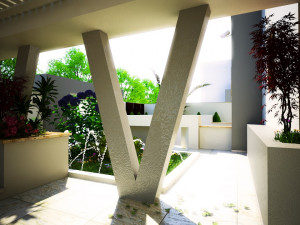 Multi-storey residential building Modello 3D