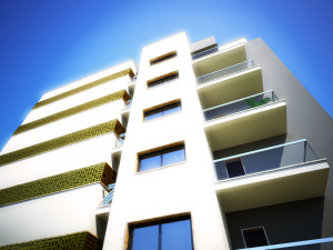 Multi-storey residential building Modello 3D
