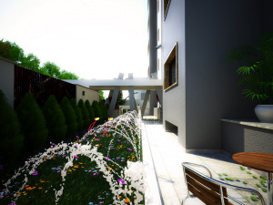 Multi-storey residential building Modello 3D