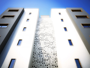 Multi-storey residential building Modello 3D