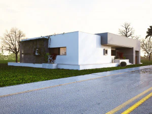 Bodenvilla 3D Modell