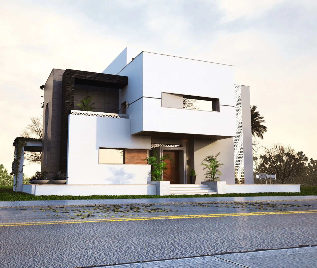 Villa 3D Model .c4d .max .obj .3ds .fbx .stl .blend 
