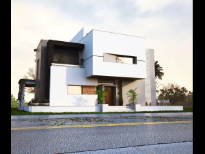Villa 3D Modell