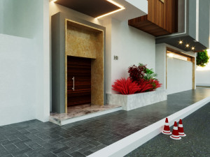Residential commercial building 3D Model