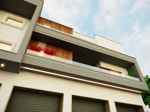 Residential commercial building 3D Model