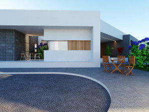 Two-storey villa 3D Model