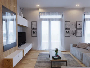 Interior design Scandinavian style 3D Model