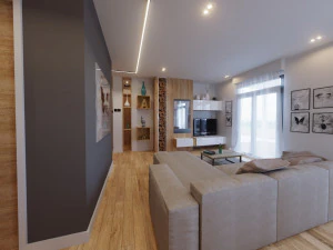 Interior design Scandinavian style 3D Model