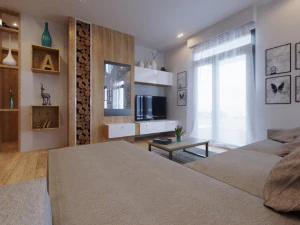 Interior design Scandinavian style 3D Model