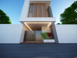 Representation of a residential building Low-poly 3D 모델