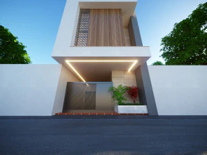 Representation of a residential building Low-poly 3D Model