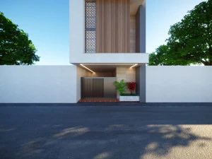 Representation of a residential building Low-poly 3D Model
