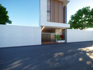 Representation of a residential building Low-poly 3D Model
