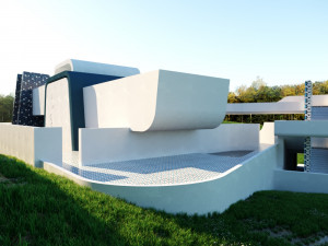 of a topographic villa low poly Low-poly 3D-Modell