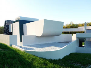 topograficznej willi low poli Low-poly Model 3D