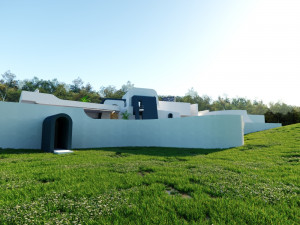 of a topographic villa low poly Low-poly 3D-Modell