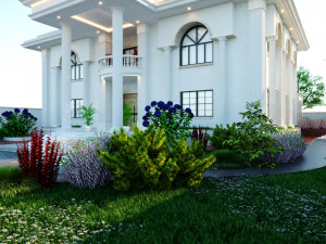 of a classic style villa 3D 모델