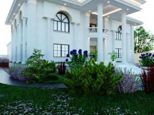 of a classic style villa 3D 모델