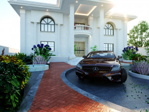 of a classic style villa 3D 모델